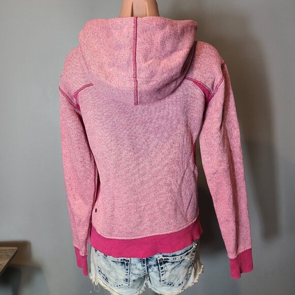 Lululemon On the Daily Hoodie Size 6 Womens Pink Sweatshirt Full Zip Funnel Neck - Picture 9 of 11